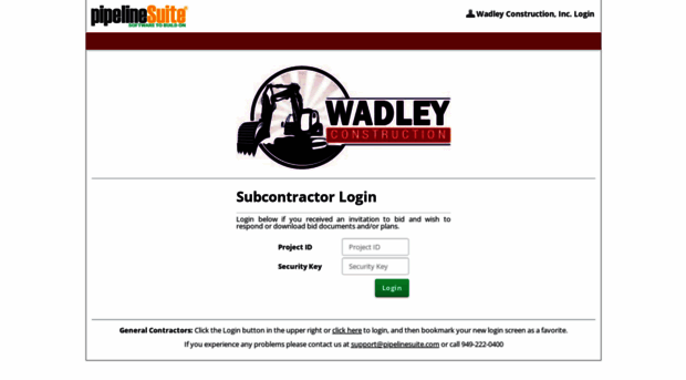 wadleyconstruction.pipelinesuite.com