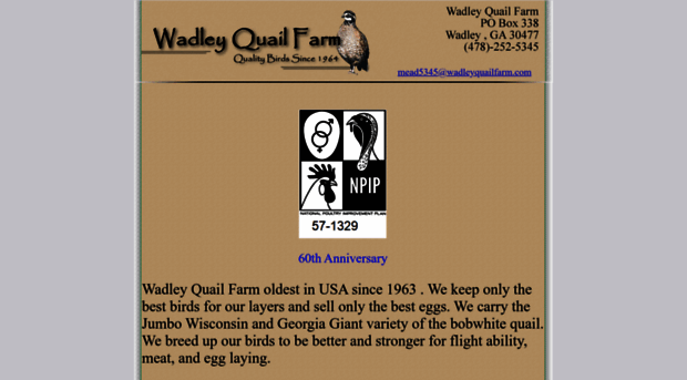 wadleyquailfarm.com