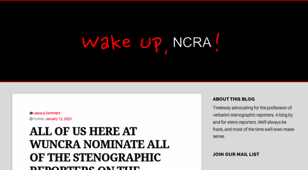 wakeupncra.com