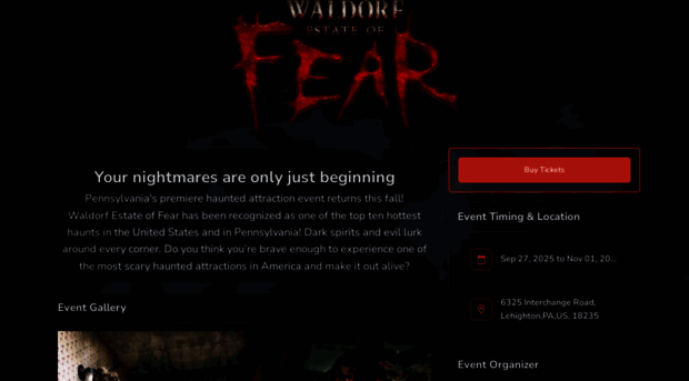 waldorfestateoffear.fearticket.com