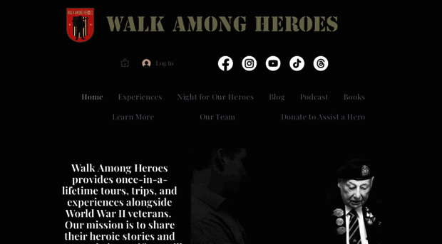 walkamongheroes.org