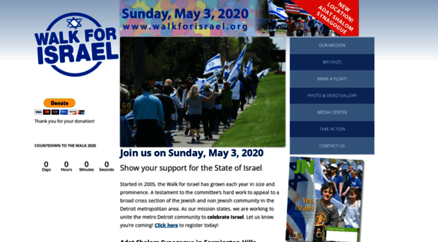 walkforisrael.org