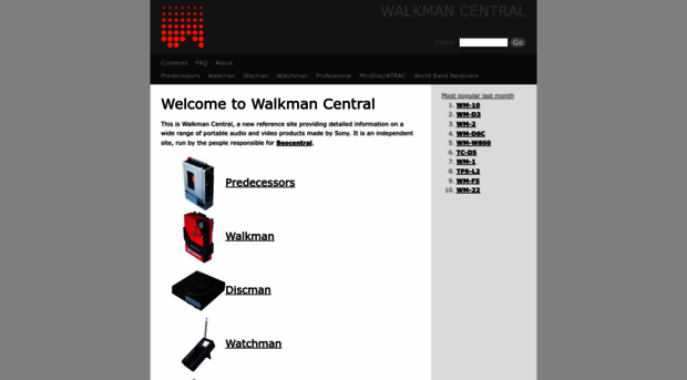 walkmancentral.com