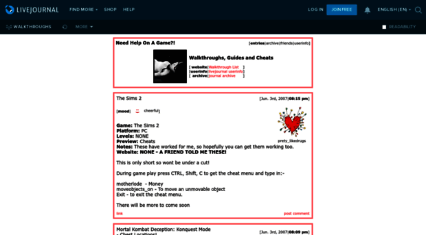 walkthroughs.livejournal.com