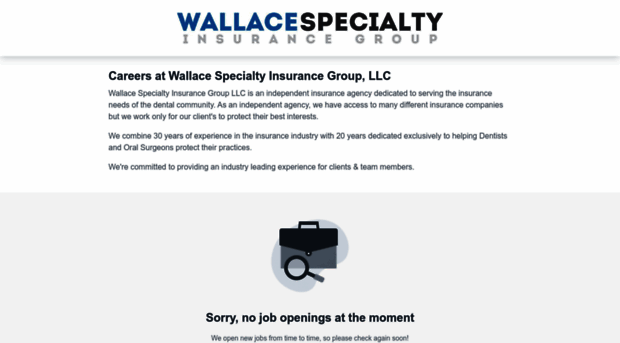 wallace-specialty-insurance-group-llc.workable.com