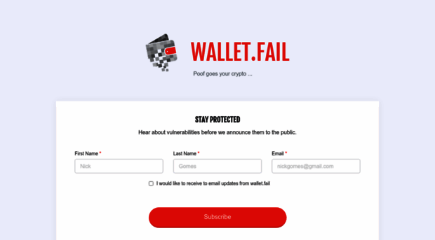 wallet.fail