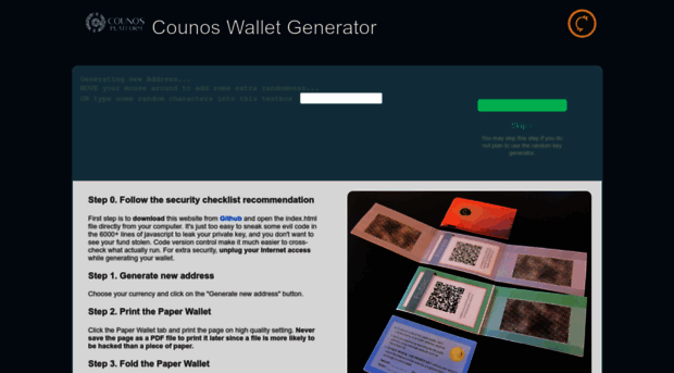 walletgenerator.counos.io