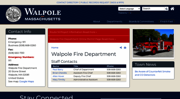 walpolefire.com