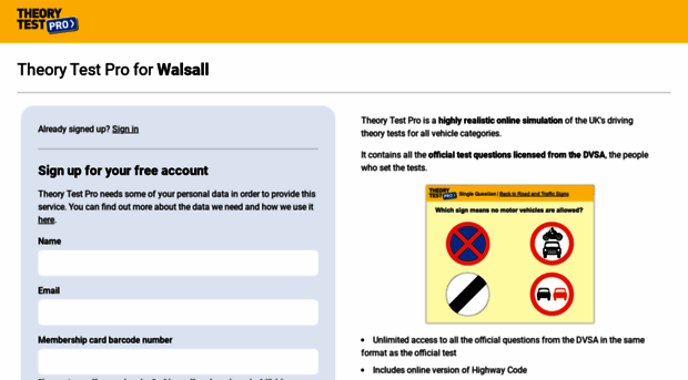 walsall.theorytestpro.co.uk