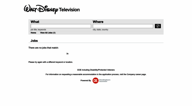 waltdisneytelevision.dejobs.org