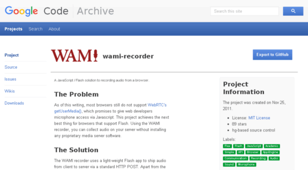 wami-recorder.googlecode.com