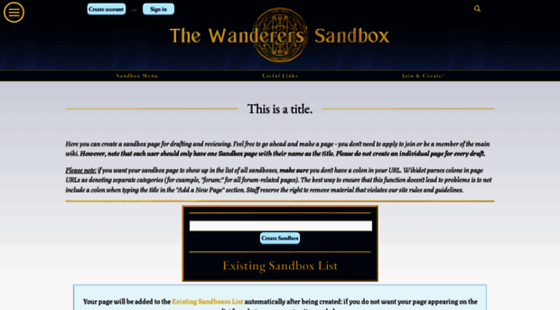 wanderers-sandbox.wikidot.com