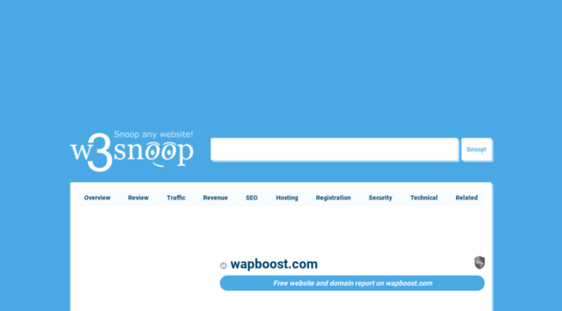 wapboost.com.w3snoop.com