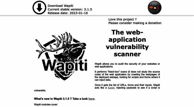 wapiti.sourceforge.net