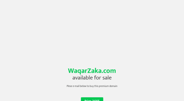 waqarzaka.com