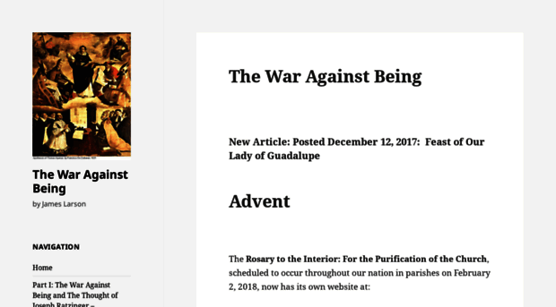 waragainstbeing.com