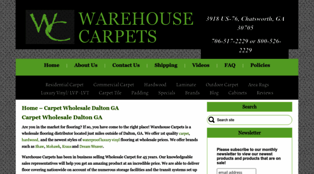 warehousecarpets.net