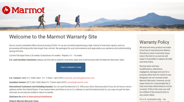 warranty.marmot.com
