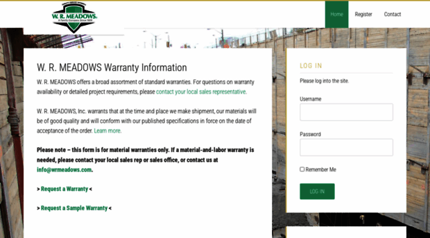 warranty.wrmeadows.com