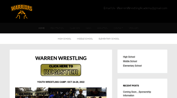 warrenwrestlingacademy.com