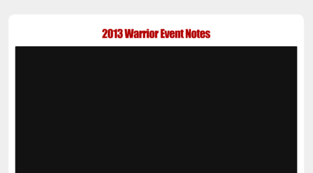 warrioreventnotes.com