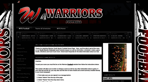 warriorsyouthsportsfootball.assn.la