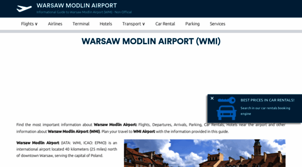 warsaw-modlin-airport.com