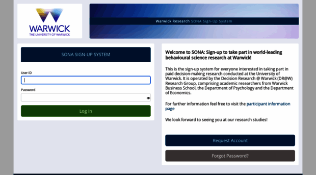 warwick.sona-systems.com