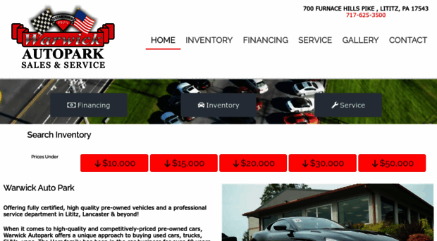 warwickautopark.com