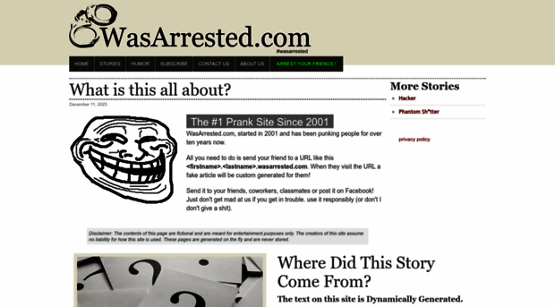 wasarrested.com