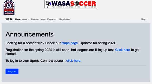 wasasoccer.org