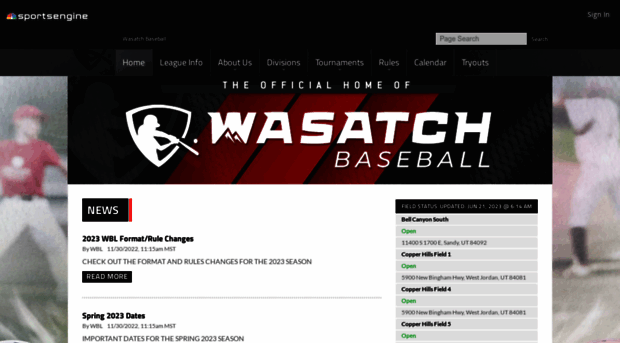 wasatchbaseball.com