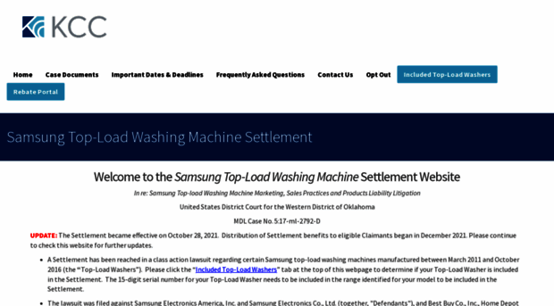 washermdlsettlement.com