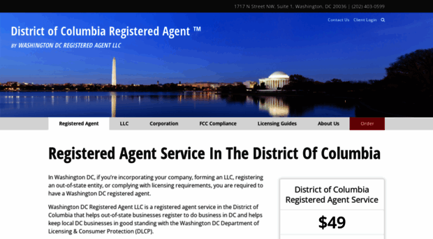 washingtondcregisteredagent.com