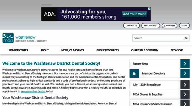 washtenawdentalsociety.org