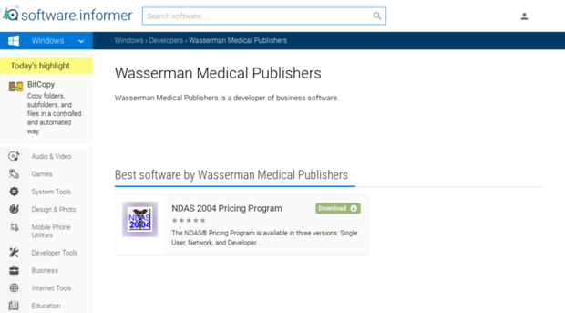 wasserman-medical-publishers.software.informer.com