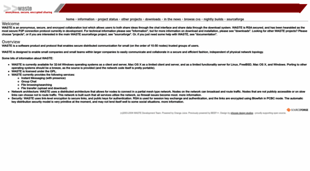 waste.sourceforge.net