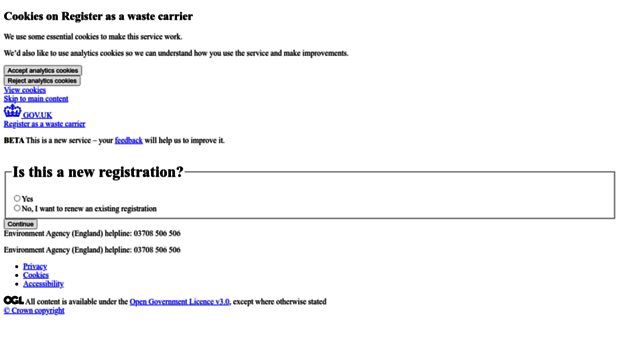 wastecarriersregistration.service.gov.uk