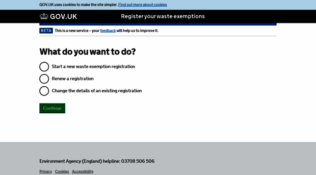 wasteexemptions.service.gov.uk