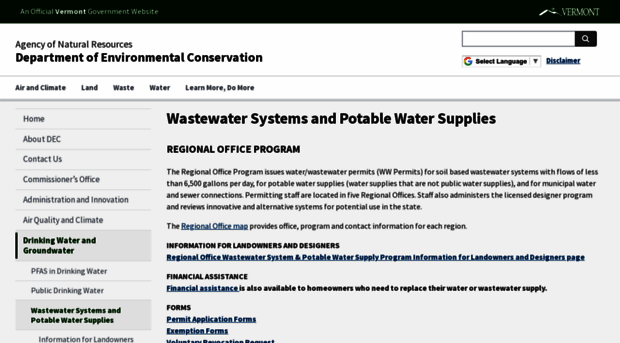 wastewater.vt.gov