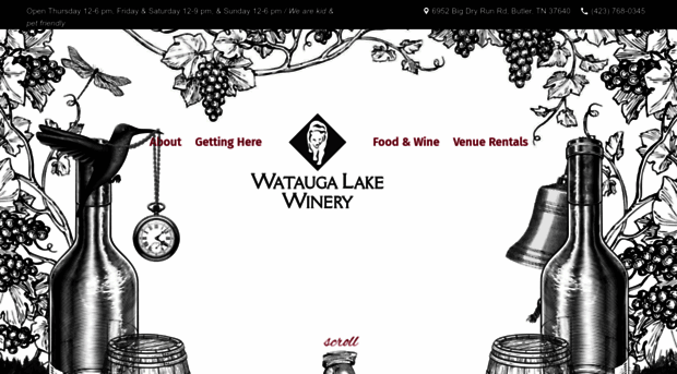 wataugalakewinery.com