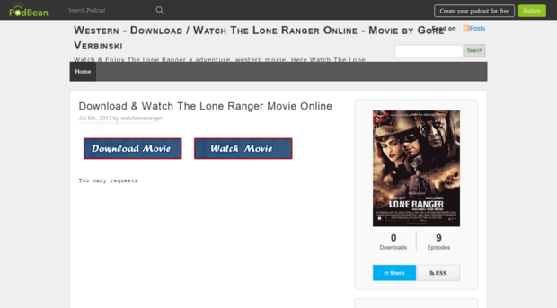 watchloneranger.podbean.com