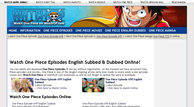 one piece episodes english dubbed and subbed