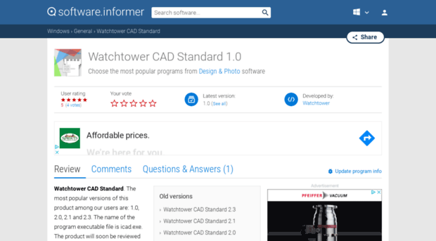 watchtower-cad-standard.software.informer.com