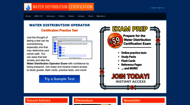 waterdistributioncertification.com