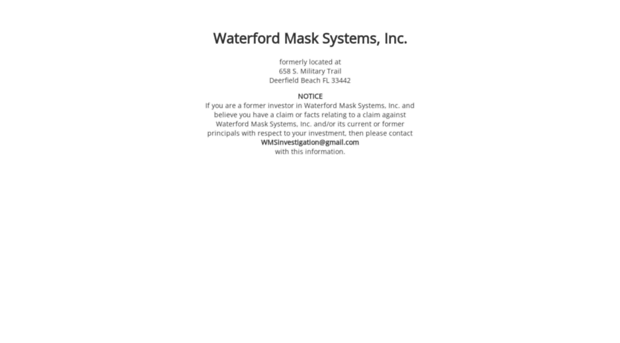 waterfordmask.com