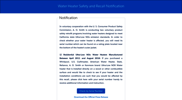 waterheaterrecall.com