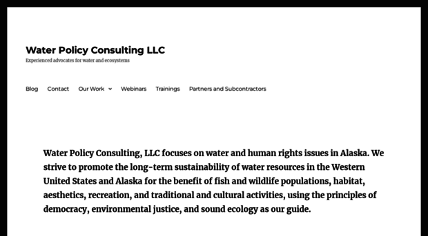 waterpolicyconsulting.com