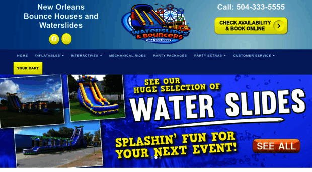 waterslidesandbouncers.com