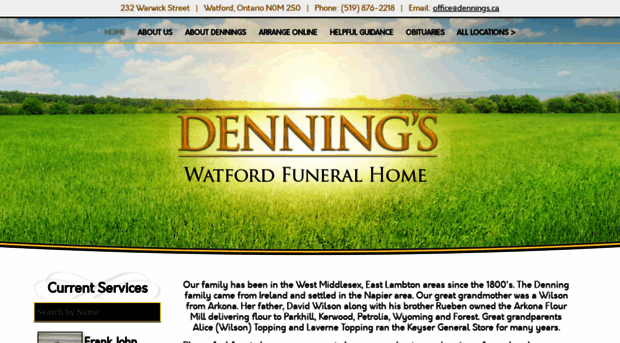 watford.denningfuneralhomes.com
